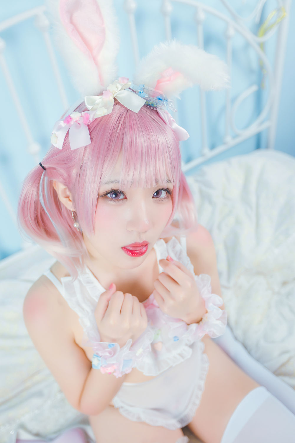 弥美Mime-No.009-白粉色兔女郎-在线看 第1张 弥美Mime-No.009-白粉色兔女郎-在线看 第1张