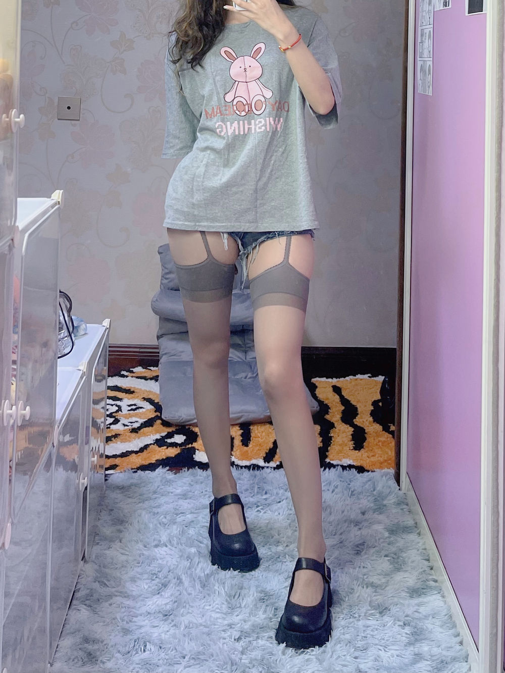 KETTOE-No.018-灰丝吊带裤-在线看 第3张 KETTOE-No.018-灰丝吊带裤-在线看 第3张