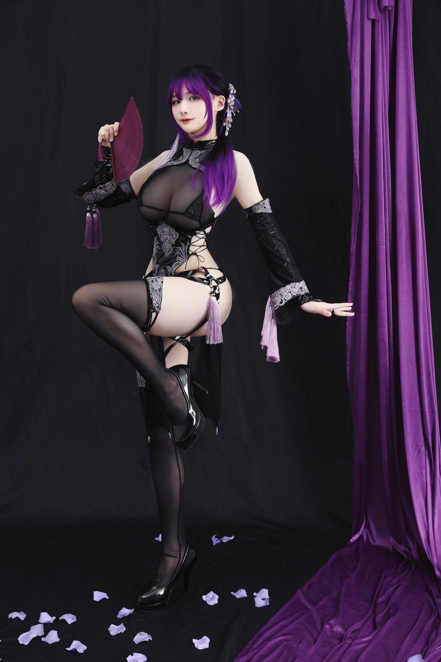 幼愛Youmeko-No.005-紫流苏旗袍-在线看 第3张 幼愛Youmeko-No.005-紫流苏旗袍-在线看 第3张