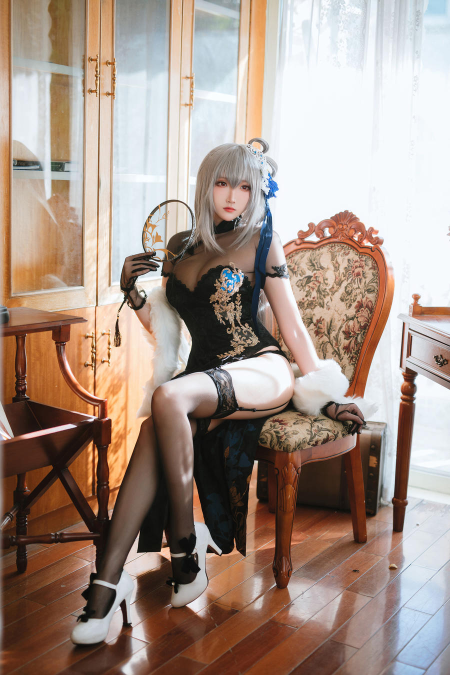 瓜希酱-No.067-碧蓝航线 路易九世 旗袍-在线看 第3张 瓜希酱-No.067-碧蓝航线 路易九世 旗袍-在线看 第3张