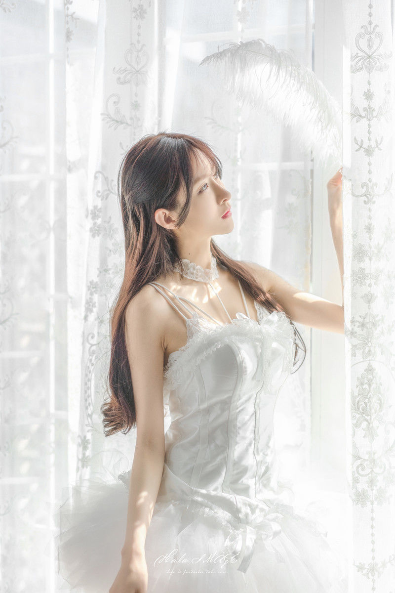 王羽杉Barbieshy-No.007-白色吊带裙-在线看 第3张 王羽杉Barbieshy-No.007-白色吊带裙-在线看 第3张