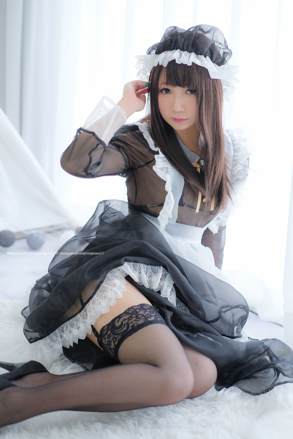 铭铭kizami-No.015-透明メイド服写真+自撮り-在线看 第3张 铭铭kizami-No.015-透明メイド服写真+自撮り-在线看 第3张