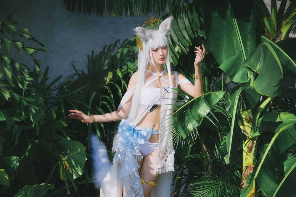 周叽是可爱兔兔-No.013-白金泳装-在线看 第2张 周叽是可爱兔兔-No.013-白金泳装-在线看 第2张