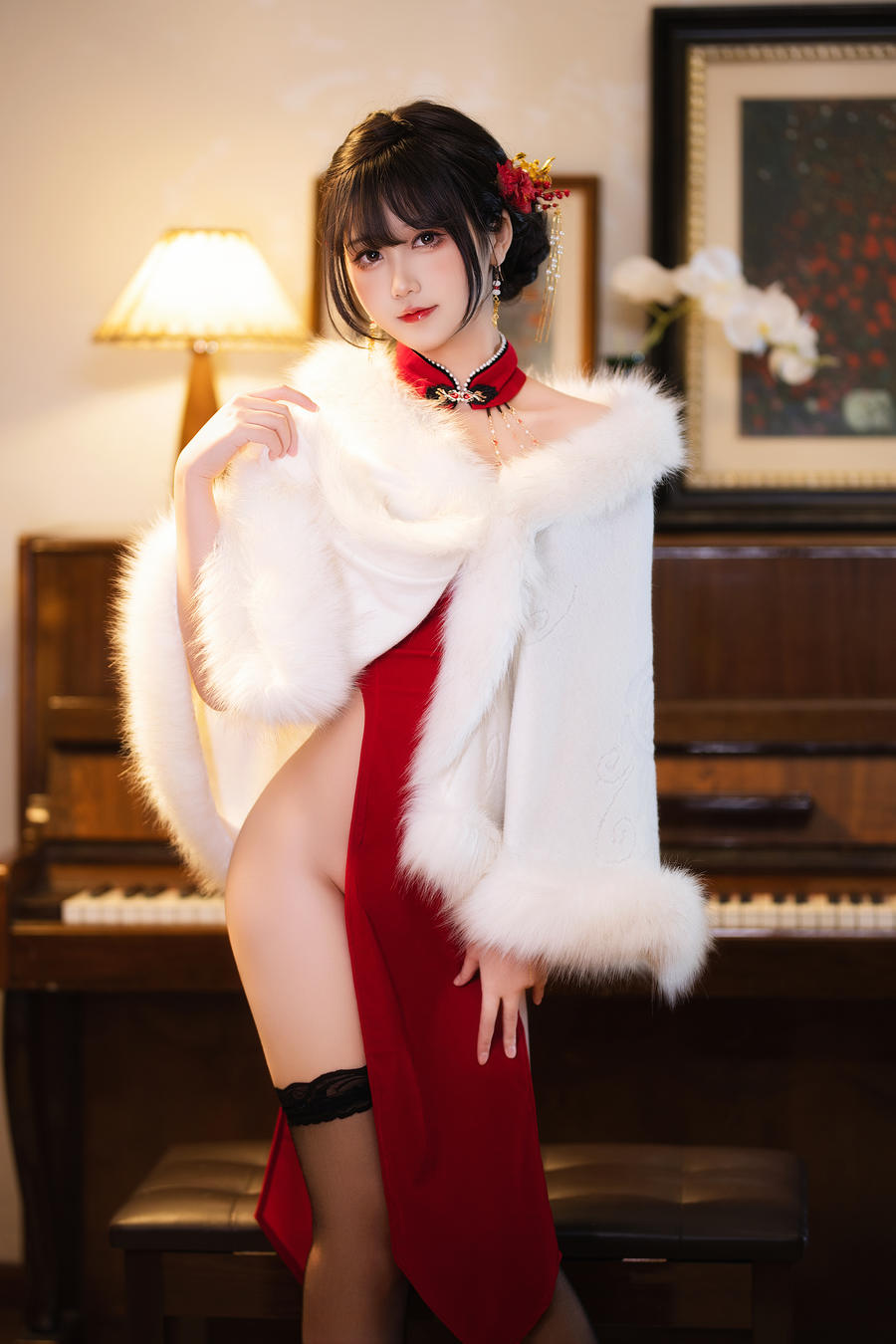 三度_69-No.069 – 红丝绒旗袍-在线看 第3张 三度_69-No.069 – 红丝绒旗袍-在线看 第3张