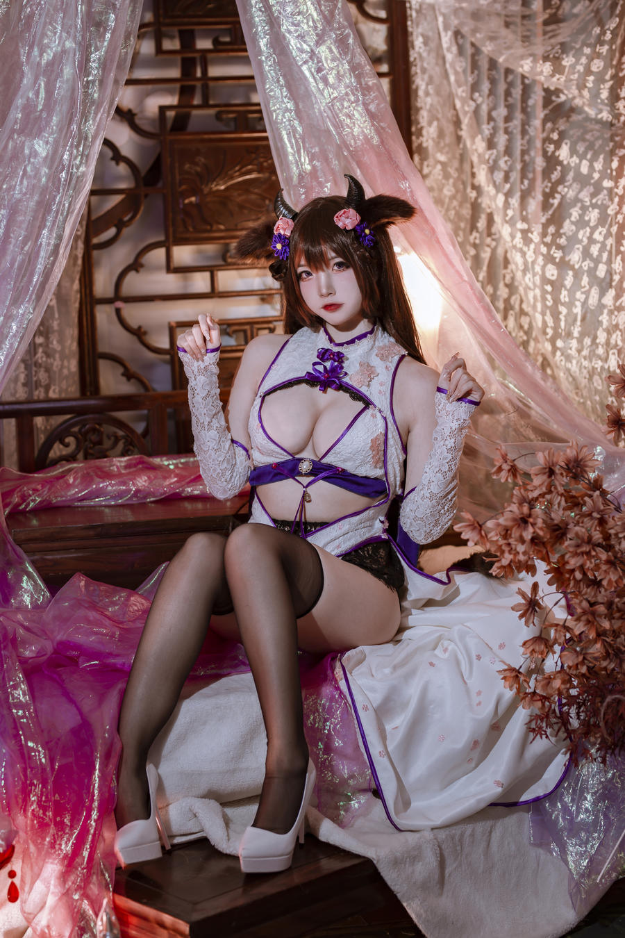 二佐Nisa-No.146–碧蓝樫野旗袍-在线看 第3张 二佐Nisa-No.146–碧蓝樫野旗袍-在线看 第3张