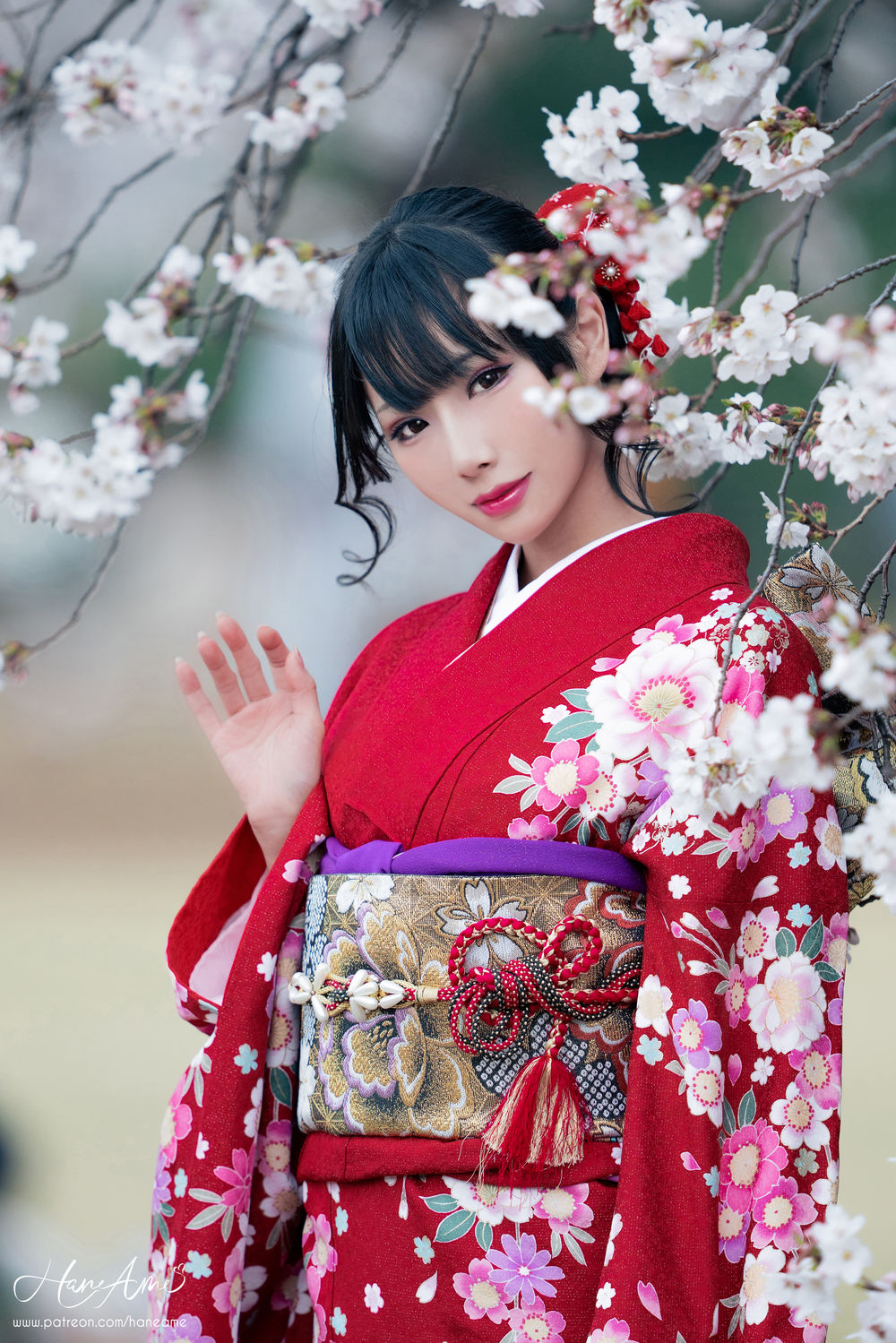 雨波_HaneAme-No.099-赤紅和服2-在线看 第3张 雨波_HaneAme-No.099-赤紅和服2-在线看 第3张