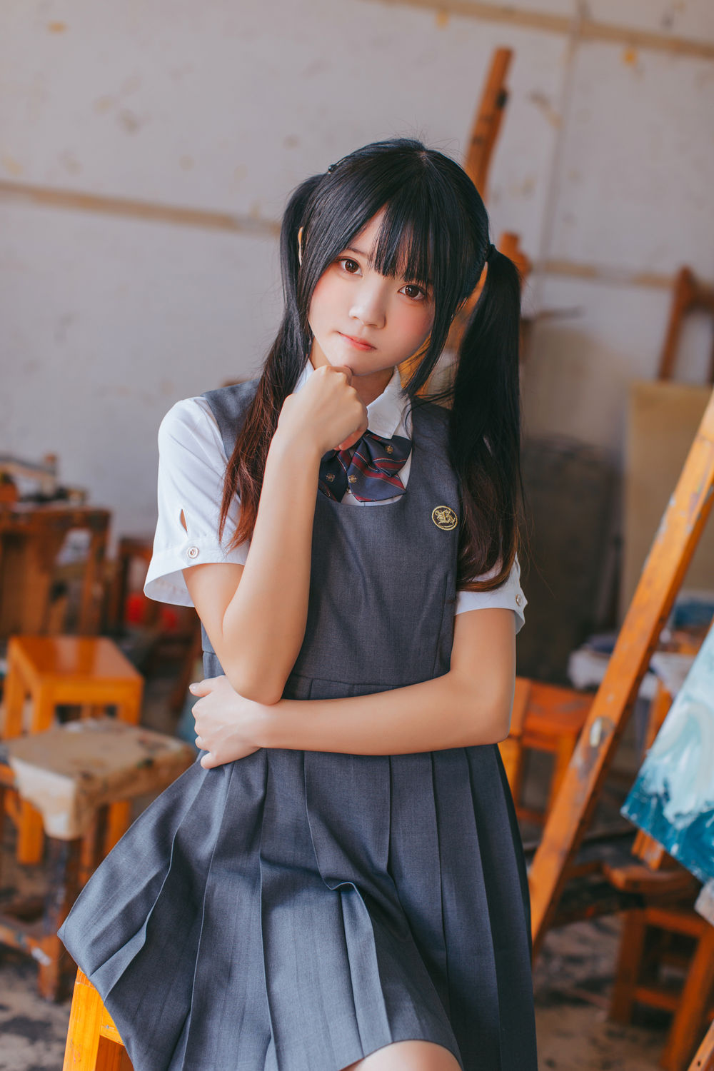 桜桃喵-No.031-画室少女-在线看 第3张 桜桃喵-No.031-画室少女-在线看 第3张