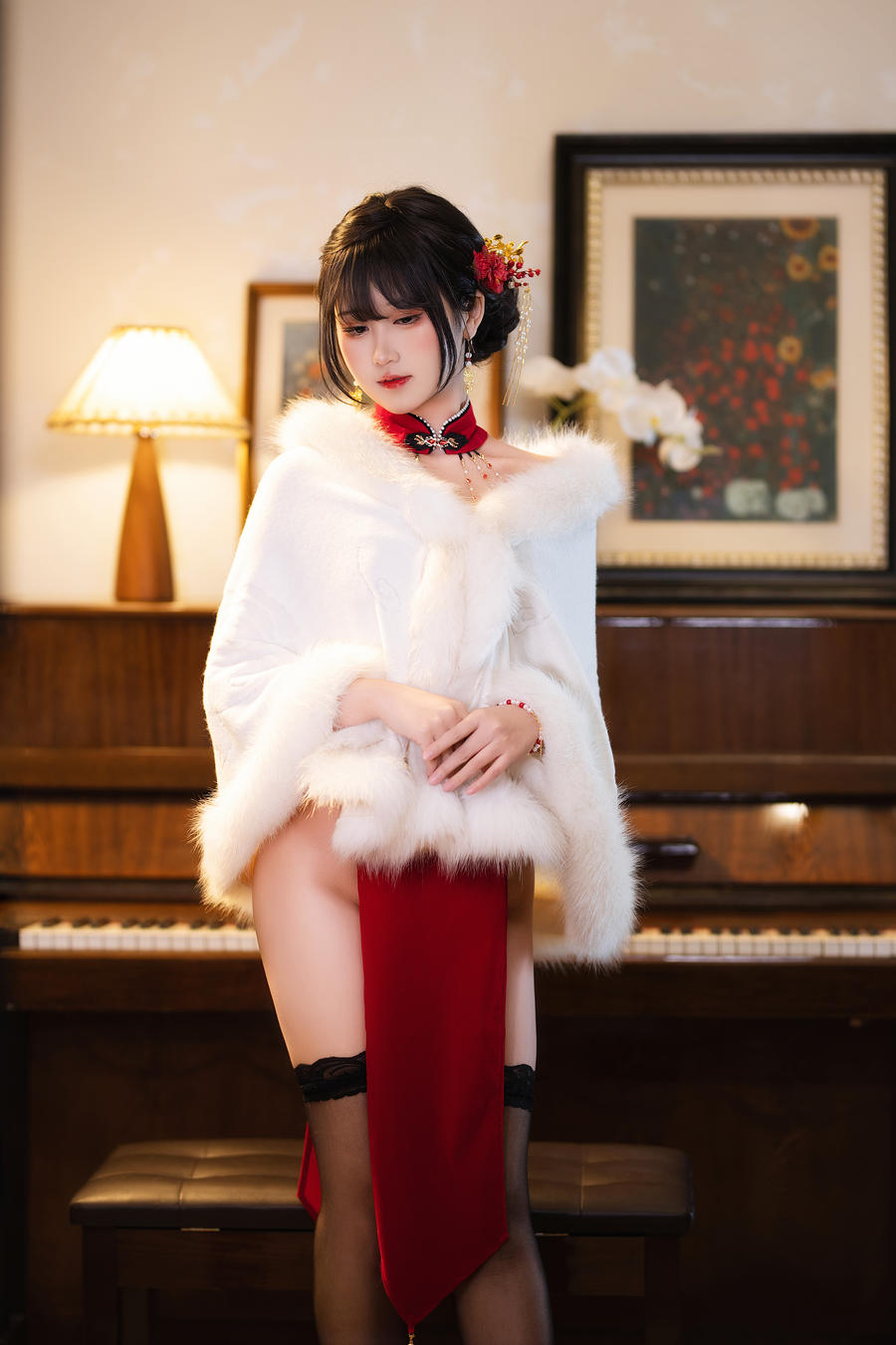 三度_69-No.069 – 红丝绒旗袍-在线看 第2张 三度_69-No.069 – 红丝绒旗袍-在线看 第2张