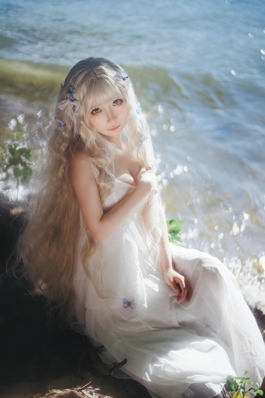 是三不是世w-No.022–湖边白裙-在线看 第1张 是三不是世w-No.022–湖边白裙-在线看 第1张