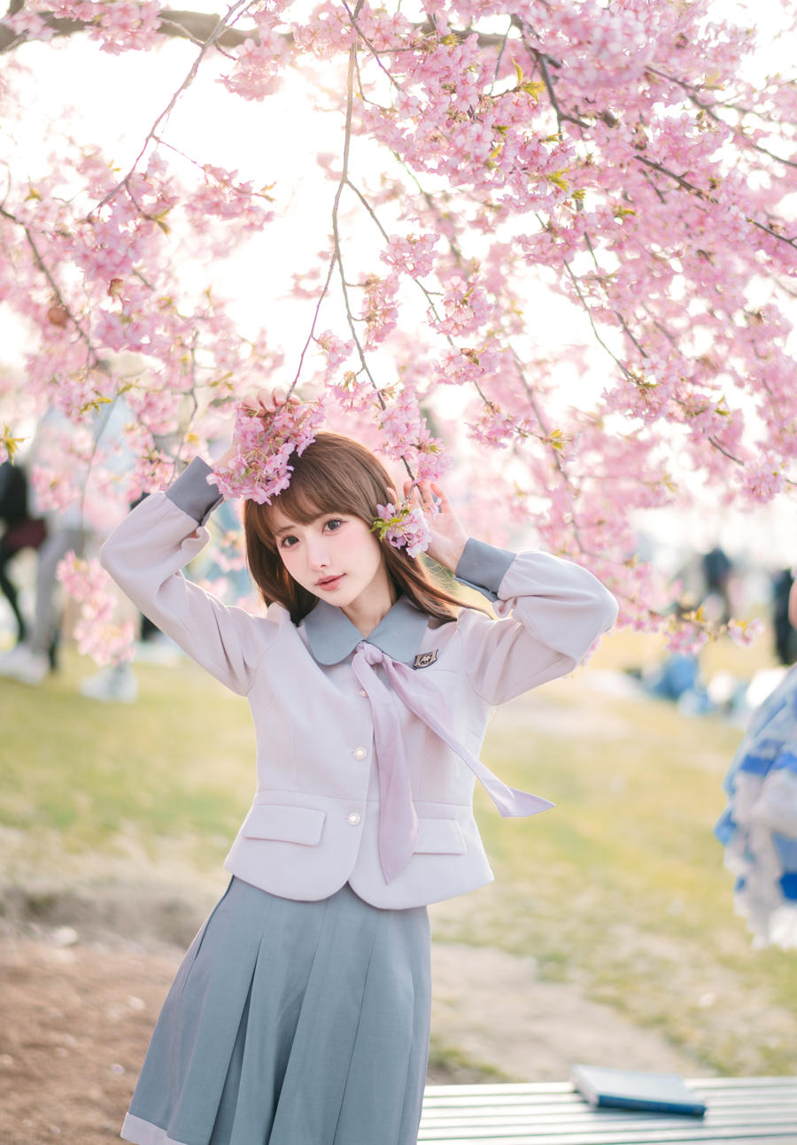 紫氯氯-No.003–樱花下的JK少女-在线看 第2张 紫氯氯-No.003–樱花下的JK少女-在线看 第2张