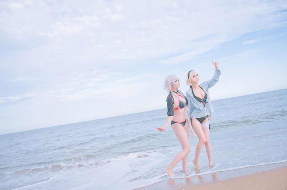 周叽是可爱兔兔-No.021-黑白贞双人泳衣-在线看 第2张 周叽是可爱兔兔-No.021-黑白贞双人泳衣-在线看 第2张