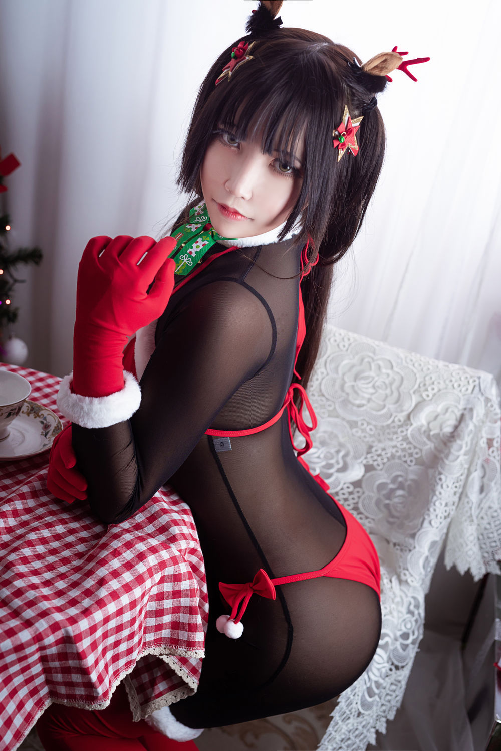中岛莫之子i(抱走莫子aa)-No.008-连体黑丝圣诞比基尼-在线看 第3张 中岛莫之子i(抱走莫子aa)-No.008-连体黑丝圣诞比基尼-在线看 第3张