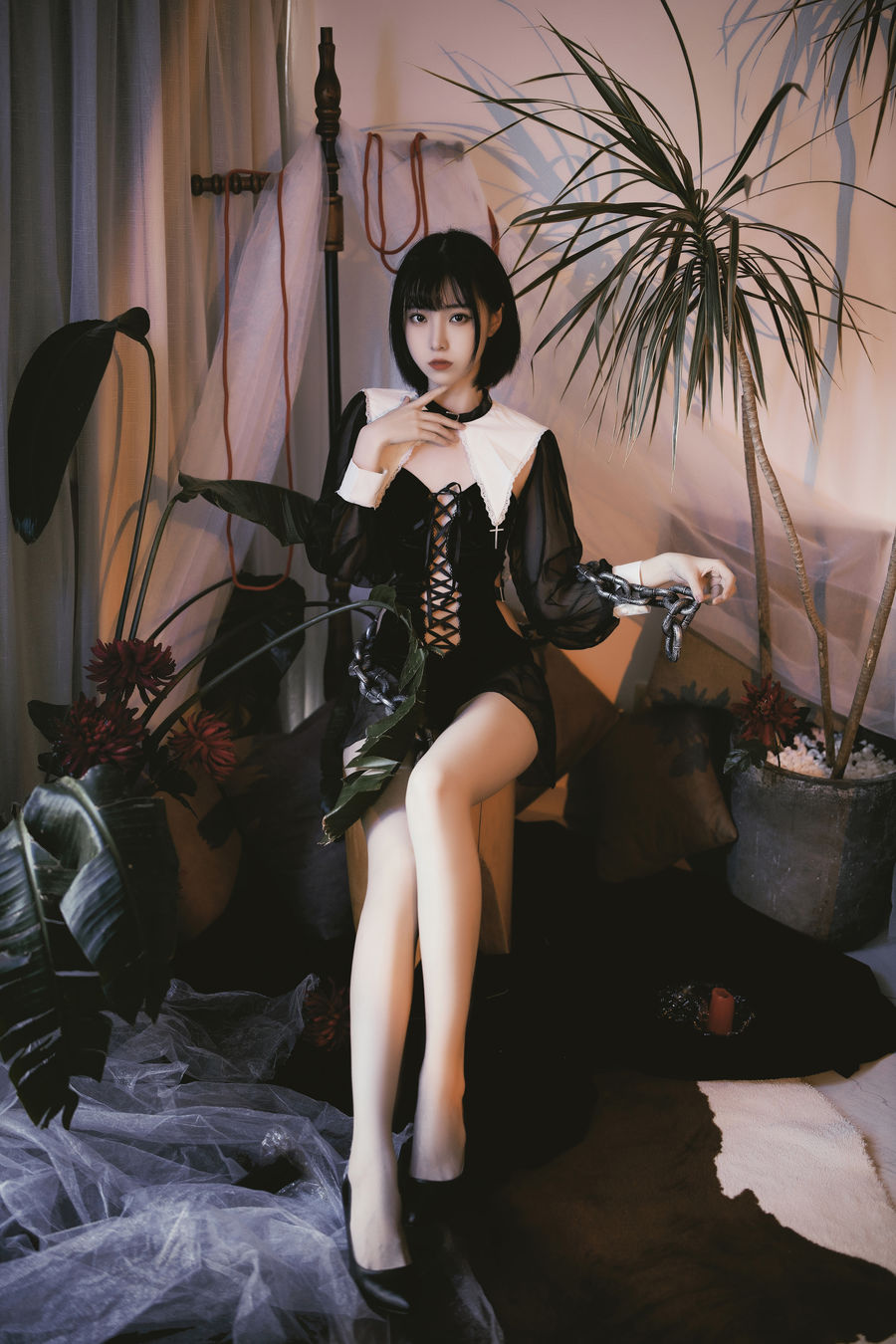 许岚LAN-No.009-修女创作 红与黑-在线看 第2张 许岚LAN-No.009-修女创作 红与黑-在线看 第2张