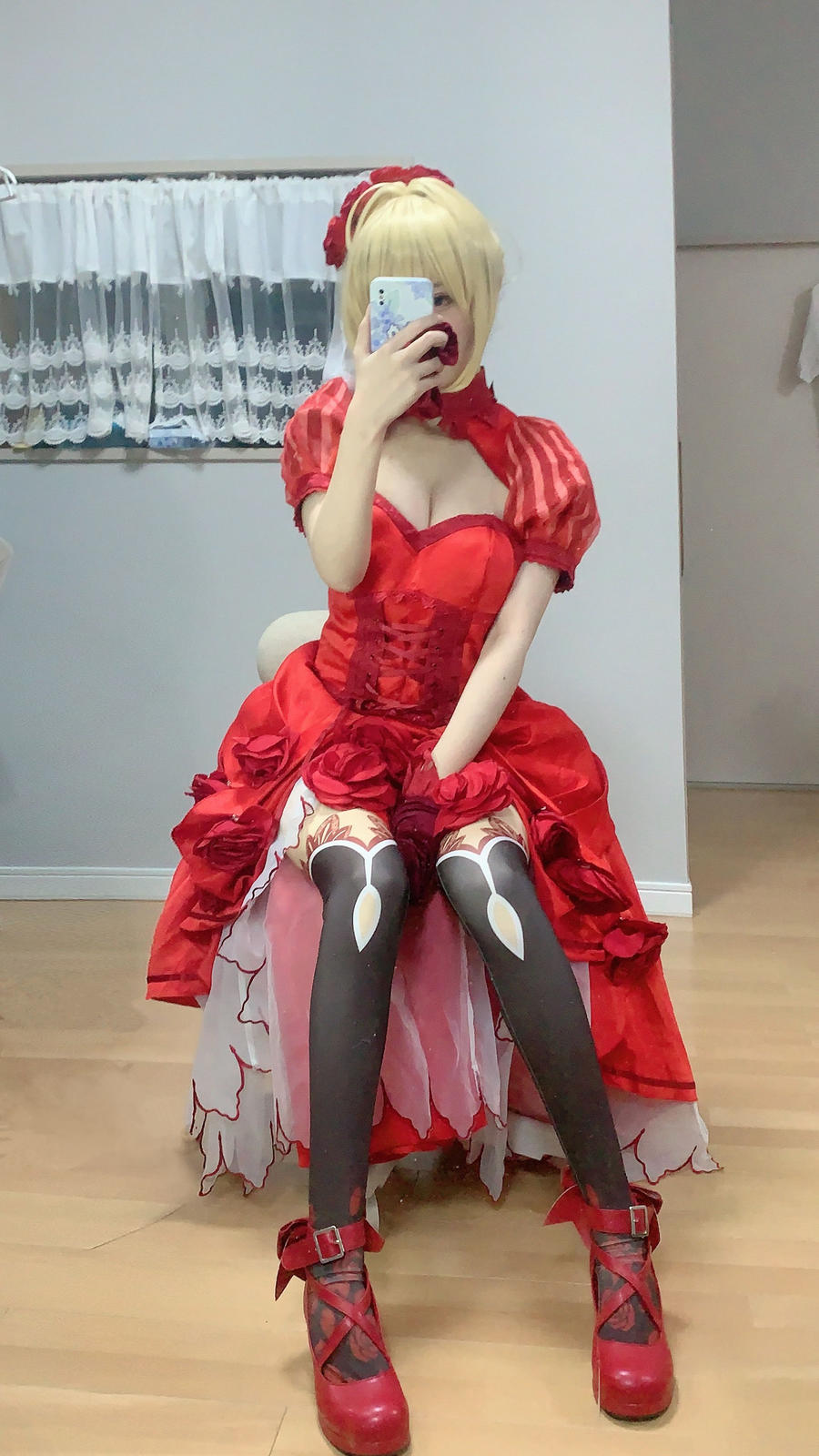 千阳(ちよ)-No.038-尼禄红礼服-在线看 第2张 千阳(ちよ)-No.038-尼禄红礼服-在线看 第2张