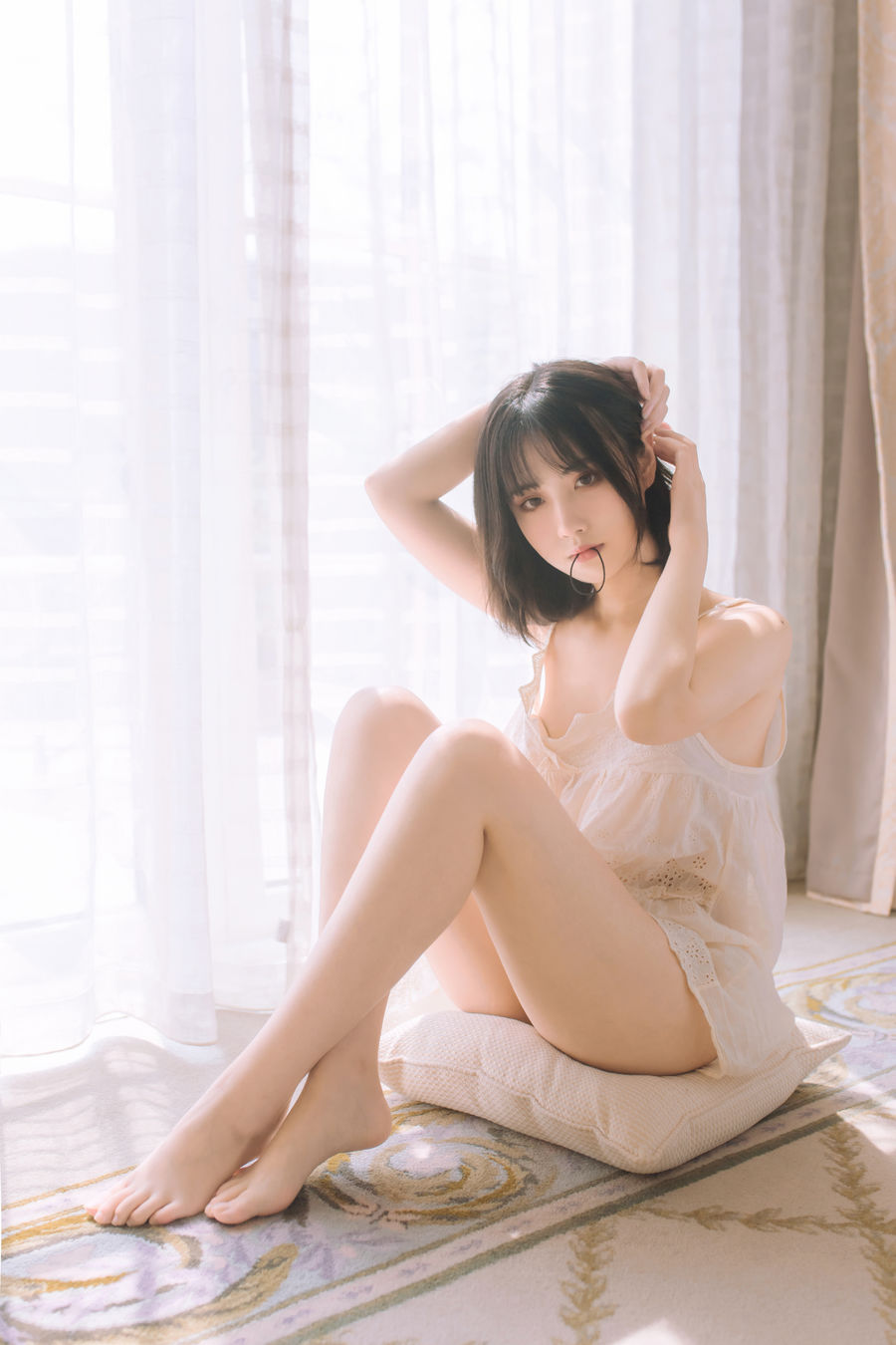 念雪ww-No.014-白色吊带-在线看 第1张 念雪ww-No.014-白色吊带-在线看 第1张