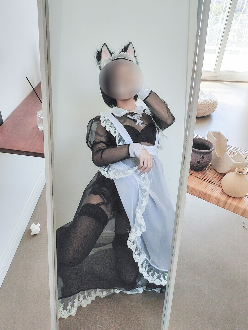 蠢沫沫-No.034-透明女仆自拍-在线看 第3张 蠢沫沫-No.034-透明女仆自拍-在线看 第3张