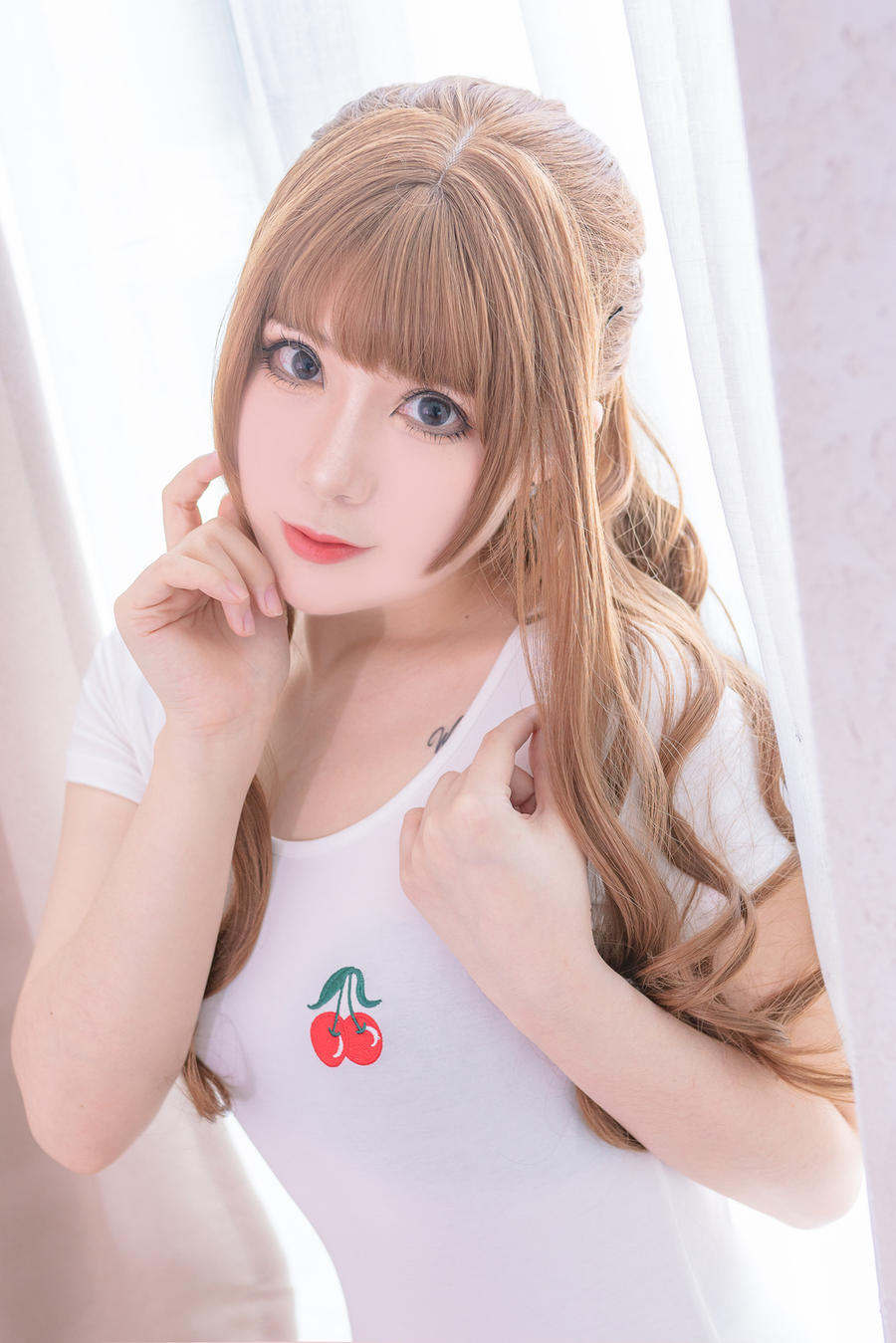 羊大真人-No.002-白色樱桃体操服-在线看 第1张 羊大真人-No.002-白色樱桃体操服-在线看 第1张