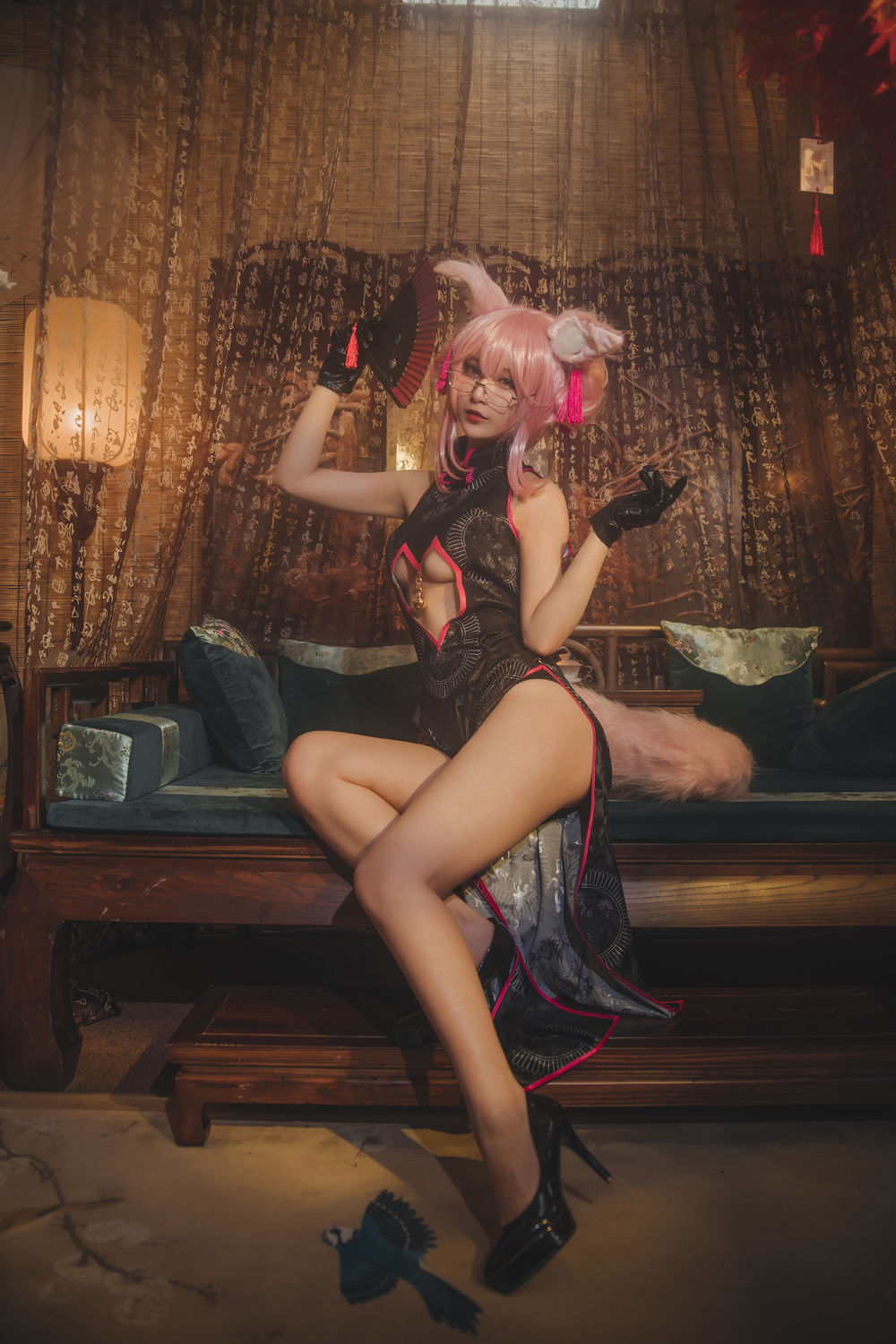 铁板烧鬼舞w-No.024-玉藻前黑旗袍-在线看 第3张 铁板烧鬼舞w-No.024-玉藻前黑旗袍-在线看 第3张