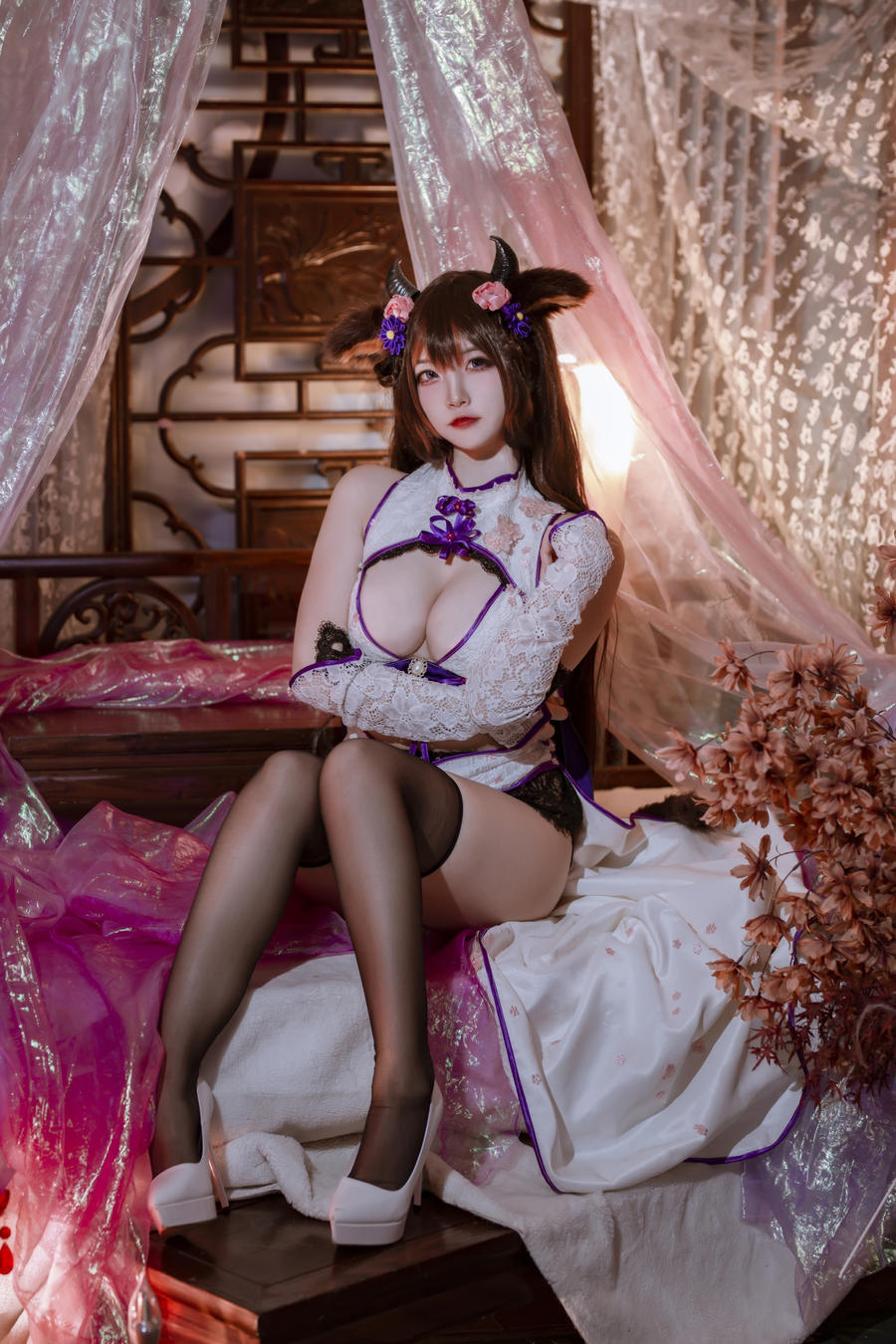 二佐Nisa-No.146–碧蓝樫野旗袍-在线看 第2张 二佐Nisa-No.146–碧蓝樫野旗袍-在线看 第2张