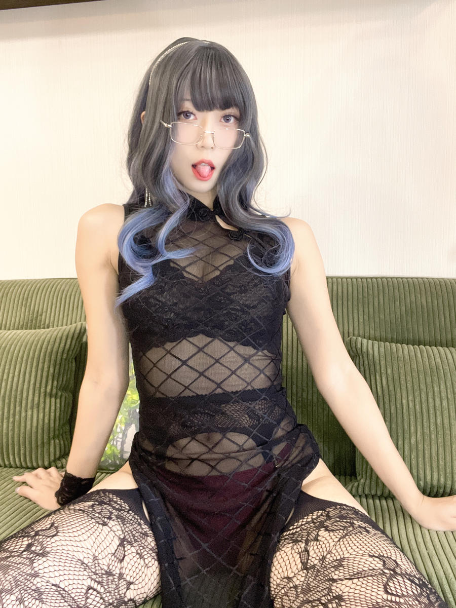 Money冷冷-No.030–网格旗袍-在线看 第1张 Money冷冷-No.030–网格旗袍-在线看 第1张