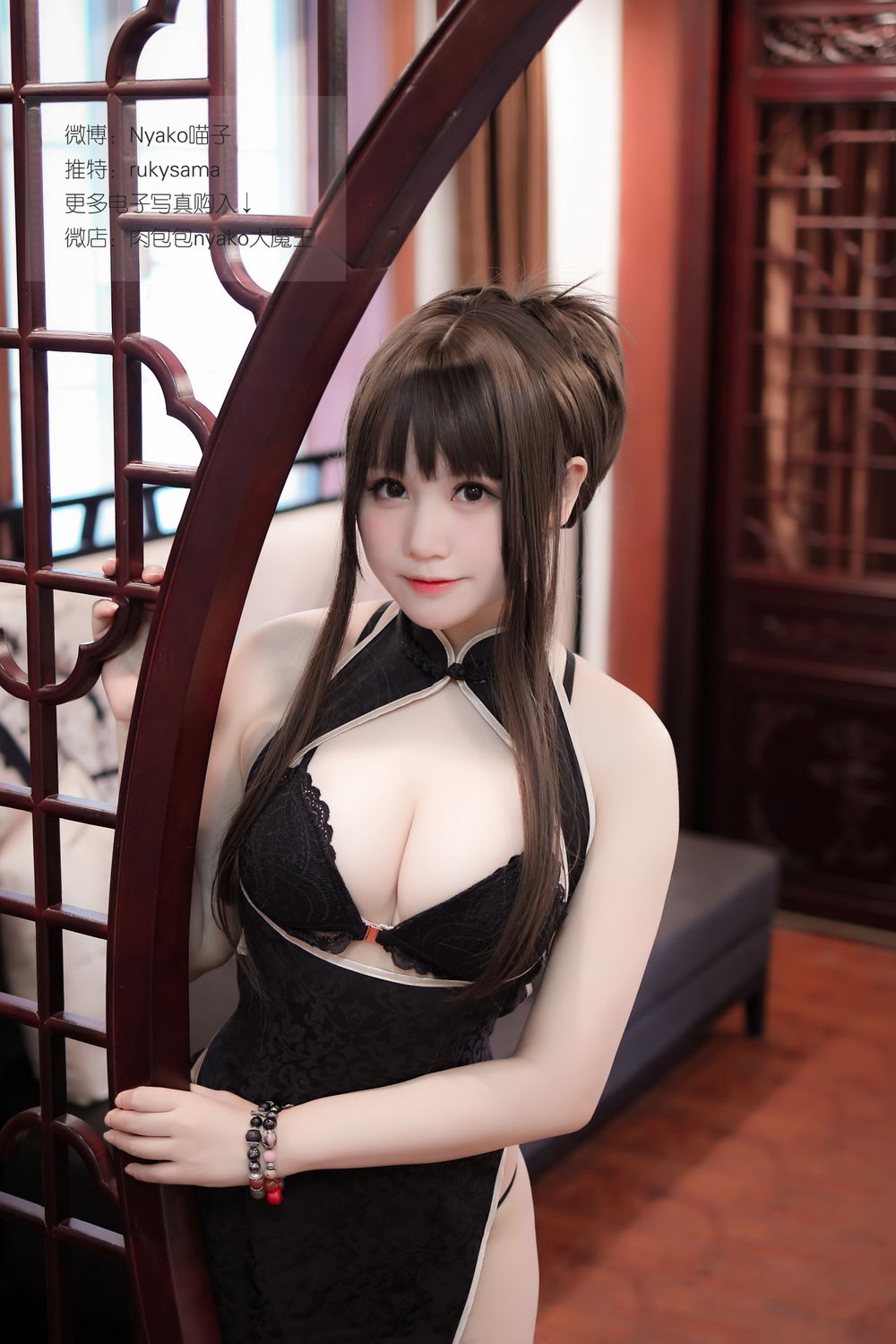 Nyako喵子-No.003-Nyako チャイナドレス(A版)-在线看 第3张 Nyako喵子-No.003-Nyako チャイナドレス(A版)-在线看 第3张