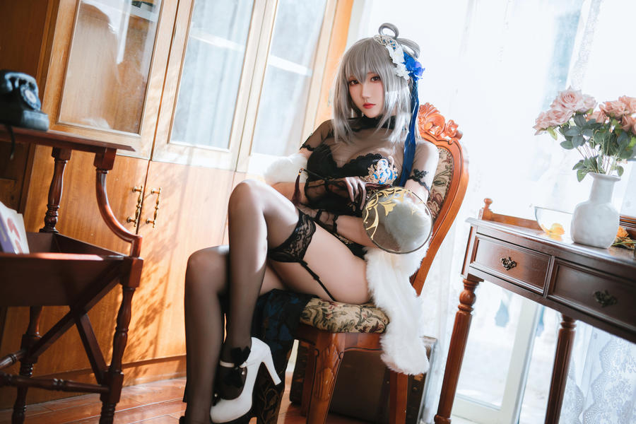 瓜希酱-No.067-碧蓝航线 路易九世 旗袍-在线看 第2张 瓜希酱-No.067-碧蓝航线 路易九世 旗袍-在线看 第2张