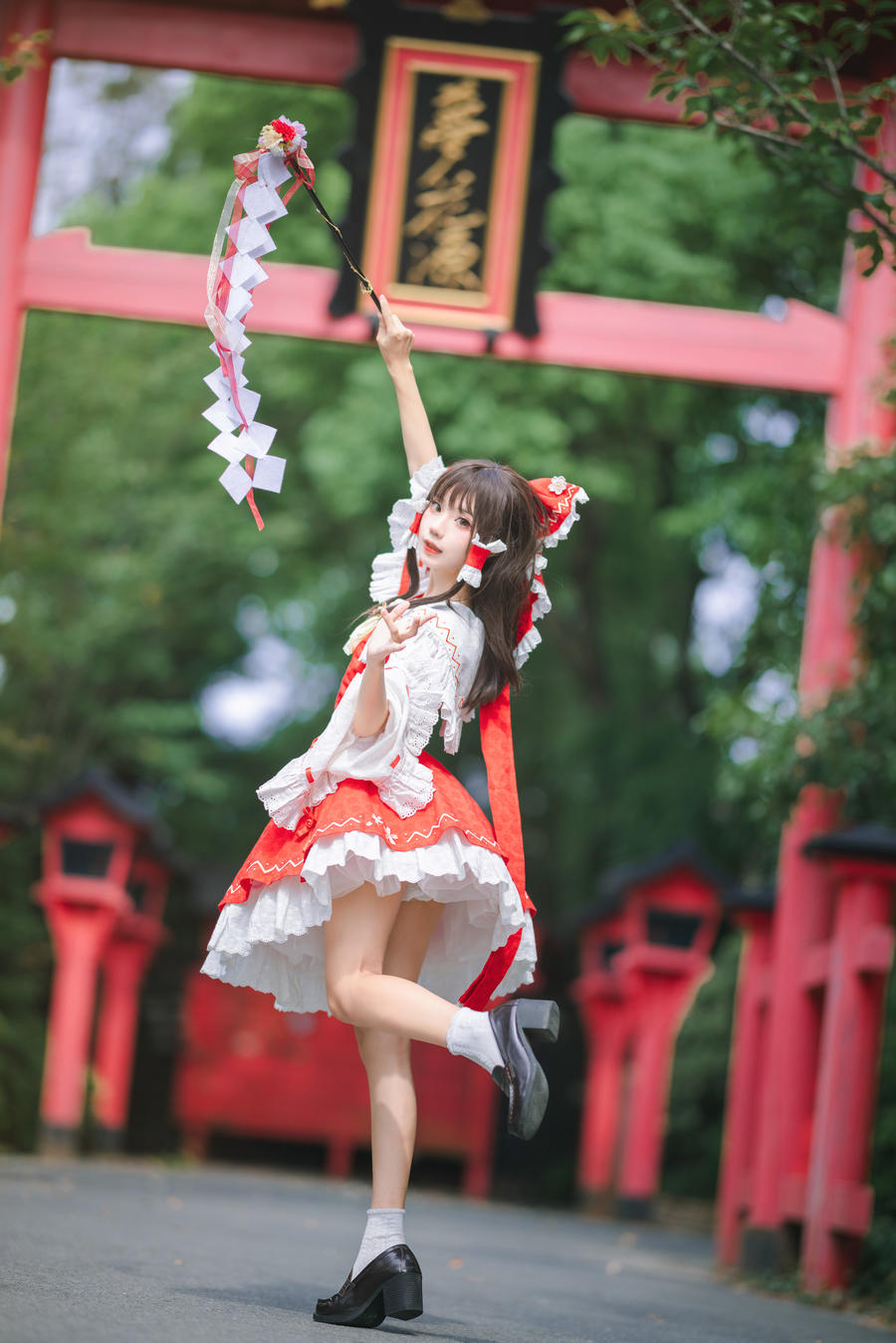 花柒Hana-No.030-森森仙短款灵梦-在线看 第1张 花柒Hana-No.030-森森仙短款灵梦-在线看 第1张