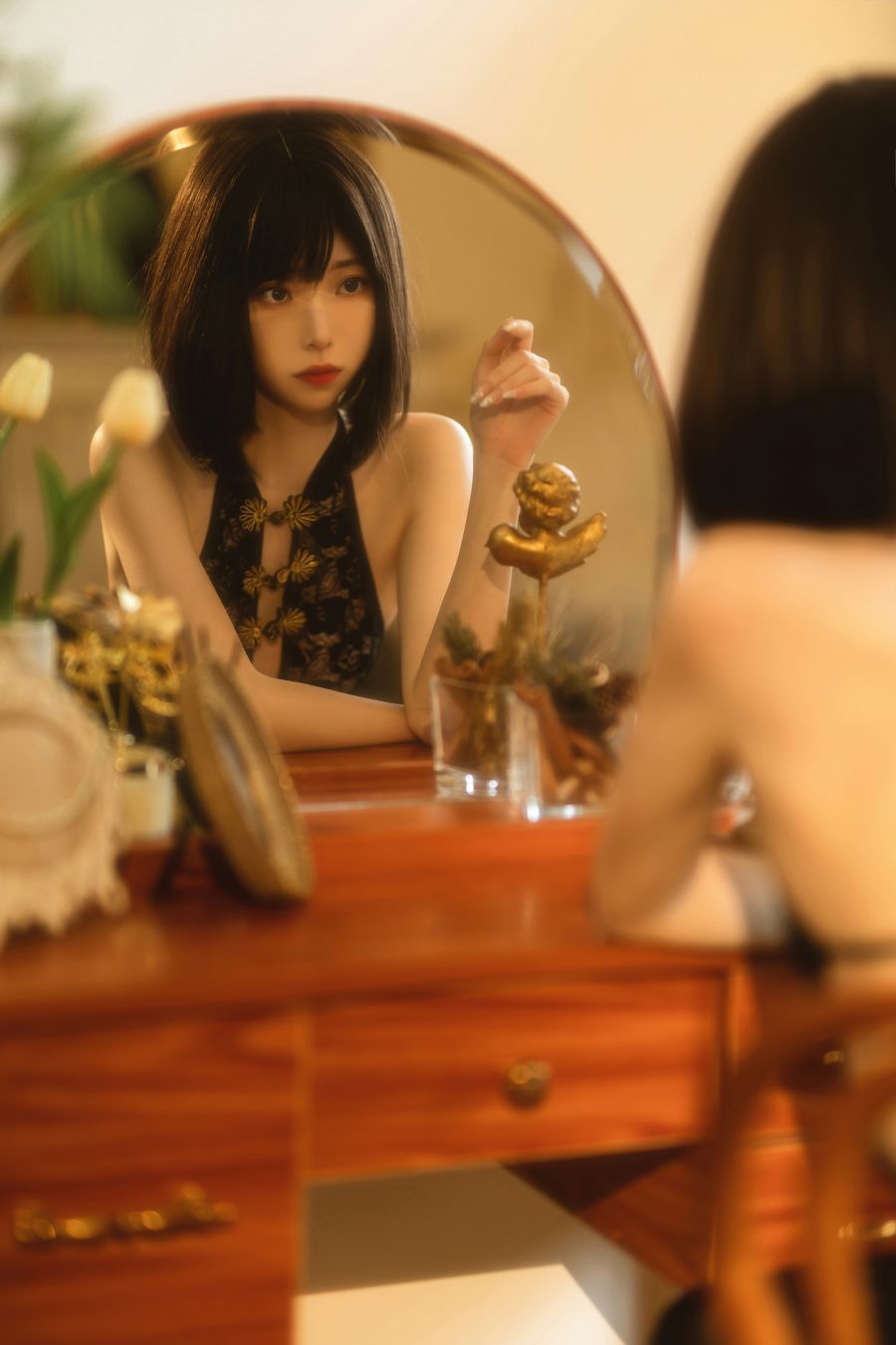 许岚LAN-No.008-纯欲黑纱旗袍-在线看 第1张 许岚LAN-No.008-纯欲黑纱旗袍-在线看 第1张