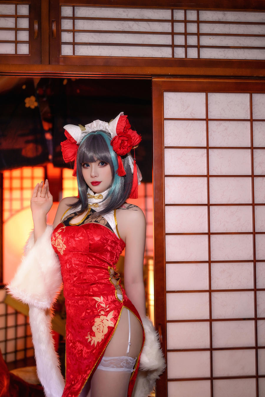 Zyra秋-No.008 – 碧蓝航线 柴郡 红旗袍-在线看 第2张 Zyra秋-No.008 – 碧蓝航线 柴郡 红旗袍-在线看 第2张