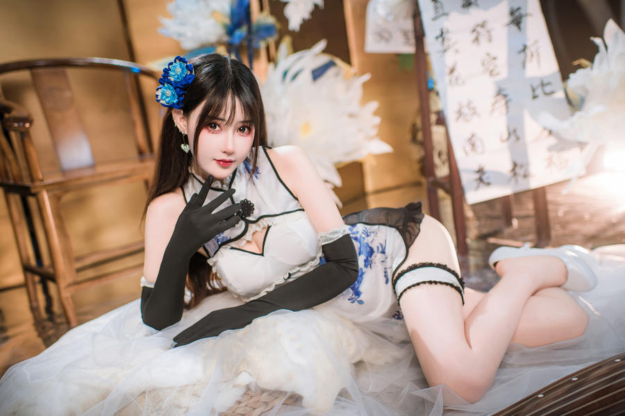 羽生三未-No.023 – 瓶儿 青花瓷旗袍-在线看 第1张 羽生三未-No.023 – 瓶儿 青花瓷旗袍-在线看 第1张