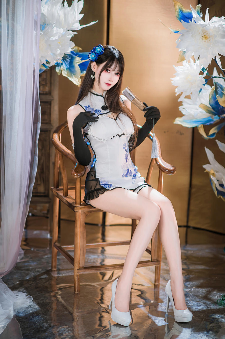 羽生三未-No.023 – 瓶儿 青花瓷旗袍-在线看 第3张 羽生三未-No.023 – 瓶儿 青花瓷旗袍-在线看 第3张