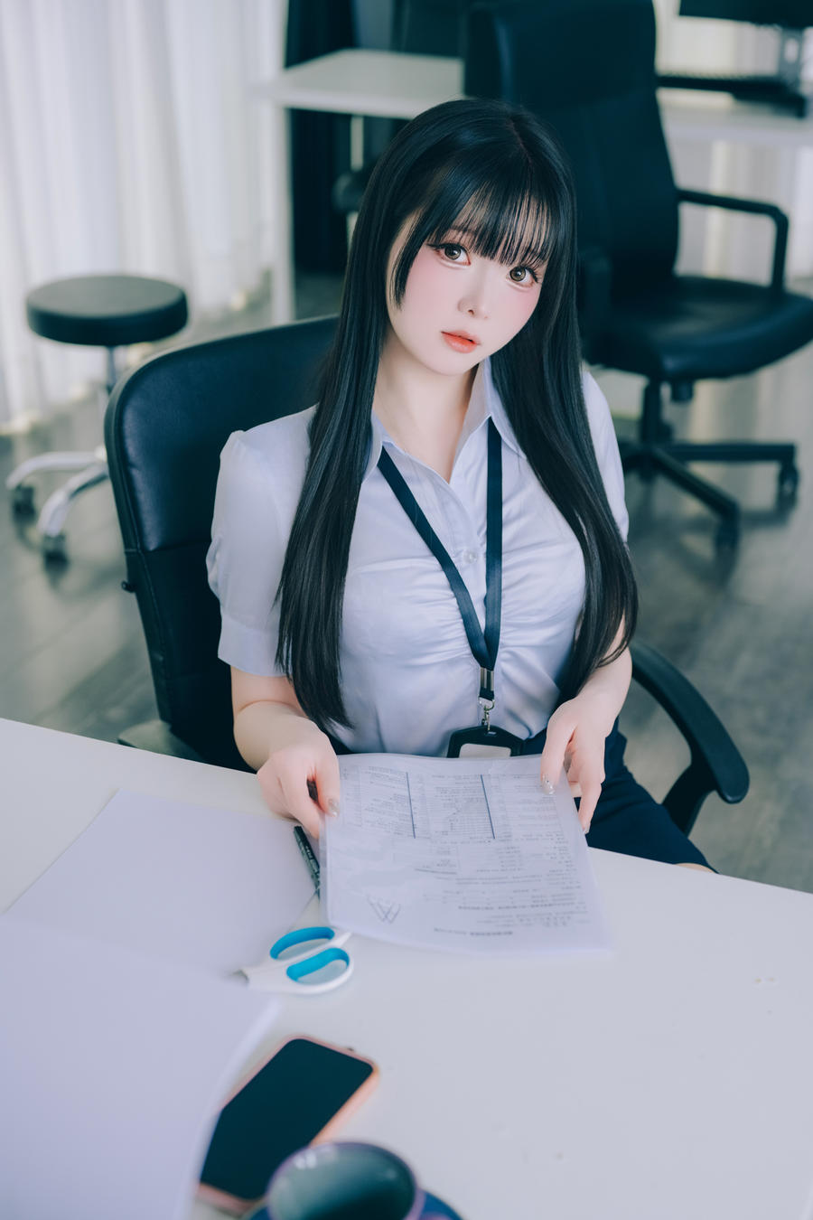 霜月shimo-No.124 – DL版写真集 Shimo’ Secret Office Vol.02-在线看 第1张